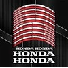 HONDA sportinių motociklų ratlankių dekoratyviniai lipdukai