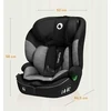 Lionelo LEVI i-Size kėdutė 76-150 cm 9-36 kg juoda