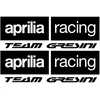 Motociklo lipdukai Aprilia Racing Team Gresini, sportinio stiliaus, 2 vnt.