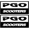 Motociklu Lipdukai Motorolerio lipdukai PGO Scooters, 2 vnt.
