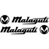 Motociklu Lipdukai Motorolerio lipdukai Malaguti, dizainas Nr. 2, 2 vnt.