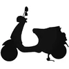 Motociklu Lipdukai Motorolerio lipdukai Scooter, 2 vnt.
