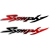 Motociklu Lipdukai Motorolerio logotipo lipdukai SYM Symply, kėbulo apdailai, 2 vnt.