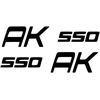 Motociklu Lipdukai Motorolerio logotipo lipdukai Kymco AK 550, dizainas Nr. 2, 2 vnt.