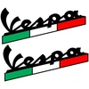 Motociklu Lipdukai Motorolerio logotipo lipdukai Piaggio Vespa Italia, dizainas Nr. 17, 2 vnt.