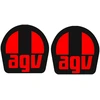 Motociklu Lipdukai Šalmo emblemos lipdukai AGV Helmet, šalmui skirto dizaino, spausdinto dizaino, raudonos spalvos, 2 vnt.