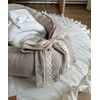 Muslininis kūdikio kokonas su linine struktūra, ELEGANT BEIGE