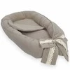 Muslininis kūdikio kokonas su linine struktūra, ELEGANT BEIGE