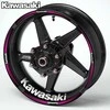 Sportinių KAWASAKI motociklų ratlankių lipdukai – patvarus lipdukų rinkinys