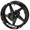 SUZUKI GSX-R motociklo ratlankių lipdukų rinkinys Pilnas rinkinys 2 ratams – iš viso 20 lipdukų.