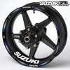 SUZUKI GSX-R motociklo ratlankių lipdukų rinkinys Pilnas rinkinys 2 ratams – iš viso 20 lipdukų.