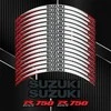 SUZUKI GSX-R750 motociklo ratlankių lipdukų rinkinys