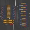 SUZUKI GSX-S750 motociklo ratlankių lipdukų rinkinys