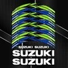 Suzuki motociklo ratlankių lipdukai – 20 vnt. rinkinys