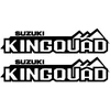 Suzuki Motorcycle Stickers Keturračio lipdukai Suzuki KingQuad ATV /, 2 vnt.