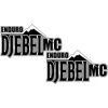 Suzuki Motorcycle Stickers Motociklo lipdukai Suzuki Djebel, kelionių stiliaus, enduro / motokroso stiliaus, 2 vnt.