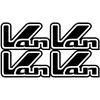 Suzuki Motorcycle Stickers Motociklo lipdukai Suzuki VanVan, retro stiliaus, 2 vnt.
