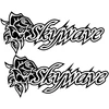 Suzuki Motorcycle Stickers Motorolerio lipdukai Suzuki Skywave Maxi, kelionių stiliaus, 2 vnt.