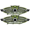 Technikos lipdukai Arctic Cat, apvalaus dizaino, metalo efekto, 2 vnt.