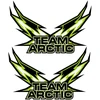 Technikos lipdukai Arctic Cat, dizainas Nr. 2, žaibo motyvo, 2 vnt.