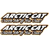 Technikos lipdukai Arctic Cat, oranžinės spalvos, 2 vnt.