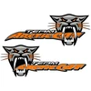 Technikos lipdukai Arctic Cat, oranžinės spalvos, 2 vnt.