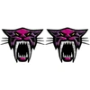 Technikos lipdukai Arctic Cat, su laukinės katės motyvu, violetinės spalvos, 2 vnt.