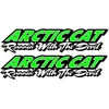 Technikos lipdukai Arctic Cat, su velnio simbolika, žalios spalvos, 2 vnt.