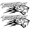Technikos lipdukai Arctic Cat Thundercat, žaibo motyvo, 2 vnt.