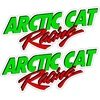 Technikos lipdukai Arctic Cat, žalios ir raudonos spalvos, 2 vnt.
