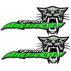 Technikos lipdukai Arctic Cat, žalios spalvos, 2 vnt.