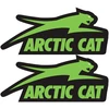 Technikos užrašo lipdukai Arctic Cat, žalios spalvos, 2 vnt.