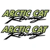 Technikos užrašo lipdukai Arctic Cat, žalios spalvos, 2 vnt.