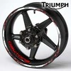 Triumph motociklo ratlankių lipdukų rinkinys