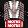 Universalus motociklo ratlankių lipdukų rinkinys MOTUL Superbike pasaulio čempionatui