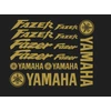 Yamaha FAZER motociklo logo lipdukų rinkinys, vinilo lipdukai
