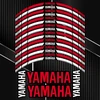 Yamaha motociklo ratlankių lipdukai rinkinukas