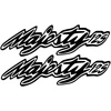 Yamaha Stickers Motorolerio lipdukai Yamaha Majesty 125 Maxi, apdailos plastikams, 2 vnt.