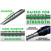 Metalinės adatos Harrows Apex Points Lance, 26 mm ilgio