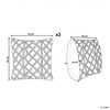 Beliani Rinkinys 2 dekoratyvinės pagalvės GOREME Boucle 45 x 45 cm Pienas Geometrinis raštas