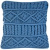 Beliani 2 dekoratyvinių pagalvių rinkinys: makro 45 x 45 cm mėlyna CARATAS