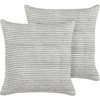Beliani Rinkinys 2 dekoratyvinės pagalvės KANPAS Linas 50 x 50 cm rutulinis dryžuotas