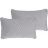 Beliani Rinkinys 2 dekoratyvinės pagalvės MOTARI Velvet 30 x 50 cm Kamuolys Geometrinis raštas