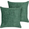 Beliani Rinkinys 2 dekoratyvinės pagalvės ECLIPTA 45 x 45 cm Žalias Solid