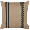 Beliani Rinkinys 2 dekoratyvinės pagalvės DESALIX džiutas 45 x 45 cm Kremas Striped