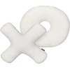 Beliani Rinkinys 2 HESPERIS Boucle Cushions beveik baltos spalvos kietas