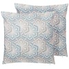 Beliani Rinkinys 2 dekoratyvinės pagalvės PRIMROSE 45 x 45 cm Mėlynas Ikat
