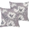 Beliani Rinkinys 2 dekoratyvinės pagalvės SOPHORA 45 x 45 cm Kamuolys Gėlių raštas