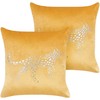 Beliani Rinkinys 2 dekoratyvinės pagalvės MARULA Velvet 45 x 45 cm garstyčių gyvūnų raštas