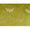 Beliani 2 veliūrinės dekoratyvinės pagalvės su drugeliais 45 x 45 cm šviesiai žalios YUZURI